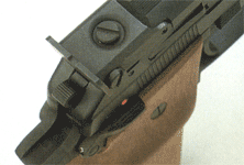 Beretta Pistol model 89 Gold Standard .22lr rear sight