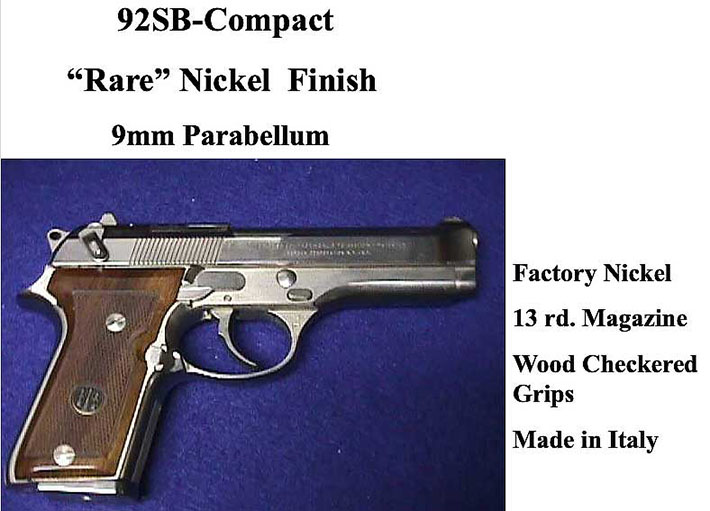 Beretta 92SB Compact Nickel