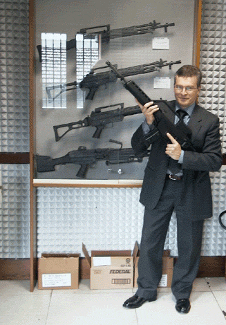 At the Beretta Firearm Test Tunnel with a 70/90 AR