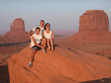 At the Monument Valley with my family (year 2001)